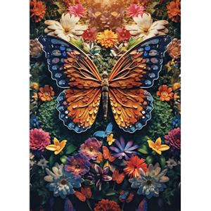 HUADADA Puzzle da 1000 pezzi con farfalla colorata - Adulti 1000 puzzle per adulti e bambini dai 14 anni in su