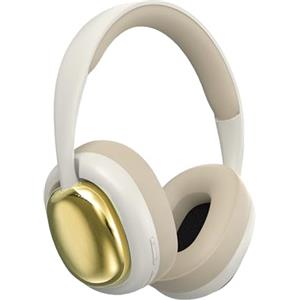 ND NEXT DESTINATION Cuffie senza fili Bluetooth | Suono stereo, basso potente e batteria a lunga durata | Cuffie senza fili Bluetooth a fascia leggera | Auricolari | Beige