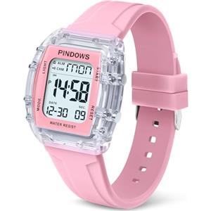 PINIDOUS Donna Orologio per Donna Adolescenti Orologio sportivo Digitale Orologi Studenti Orologi Impermeabili con Allarme Cronometro Conto Alla Rovescia Dual-Time Suoneria Oraria Funzione Alta Luminosità Luce