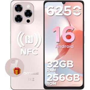 DOOGEE Note 58 Pro Smartphone Android 16, 32GB+256GB/TF 2TB Cellulari, 6250mAh Telefono Cellulare, 6.75" 90Hz Octa-Core Telefoni, 16MP+8MP/Fingerprint/Face ID/4G Dual SIM/Widevine L1/OTG/Tipo-C/NFC