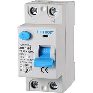 ETTROIT INTERRUTTORE MAGNETOTERMICO DIFFERENZIALE PURO SALVAVITA PER BARRA DIN 2 MODULI 2P 40A 240V 30mA 6KA