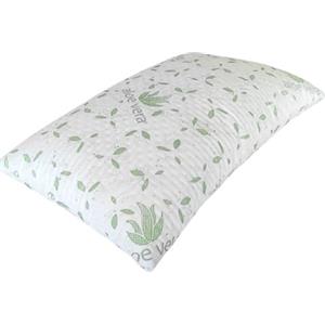 IL BOTTEGONE Guanciale Fiocco Memory trattamento con essenza Aloe Vera 50x80 cm Cuscino Letto Traspirante Anatomico Anallergico Contro Dolori Collo Cervicale Lavabile In Lavatrice