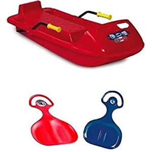 Biemme Bob Slitta BCS 2050 R A 2 POSTI Dotato di Freni in Metallo E Cordino con Maniglia - Incluse 2 Palette da Neve!!