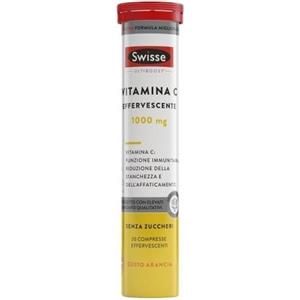 Swisse Vitamina C Effervescente - Integratore Alimentare per il Sistema Immunitario e la Produzione di Energia, 20 Compresse