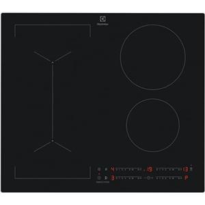Electrolux EIV63443CT Piano Cottura ad Induzione Bridge 60 cm,SaphirMatt SE, Scratch Resistant, 4 Zone di Cottura, Funzione Bridge,Serie 600, Nero