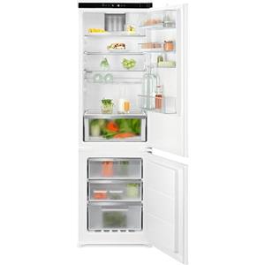 Electrolux Frigocongelatore a Incasso Combinato ENG7TD18S TwinTech Total No Frost, 256L, HumidityControl, Funzione Shopping, Controlli Touch Control, Colore Bianco [Classe di efficienza energetica D]