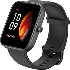 Amazfit Bip 3 Pro Smartwatch Orologio Intelligente Fitness Tracker, 1,69 Full Touch, 60 Modalità Sport con GPS, Impermeabile 5 ATM, SpO2, Cardiofrequenzimetro, Monitor del Sonno, Uomo, Donna