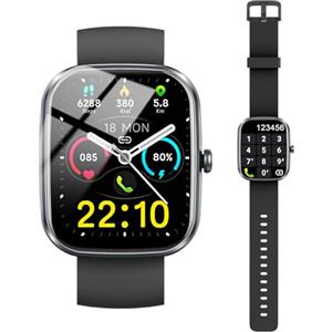 Kuizil 2025 Nuovo Smartwatch Uomo Donna Chiamate Bluetooth, 1.91" Orologio Smart watch con Sonno/Cardiofrequenzimetro/SpO2/Contapassi/115+ Sportive, Fitness Tracker Compatibile con Xiaomi iPhone Samsung ecc.