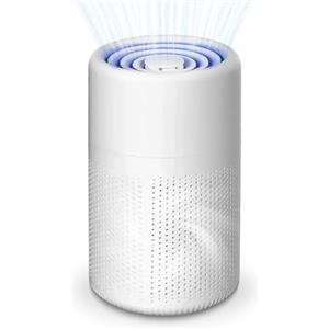 EHIOG Purificatore d'Aria, Filtro HEPA Purificatore Aria, uò Rimuovere Idi Polvere, Polline, Fumo, Timer, 37 dB, Silenzioso Purificatore d'aria per Interni