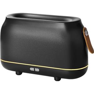 GeeRic Diffusore di Oli Essenziali, GeeRic Mini Ultrasuoni Umidificatore Luce di Fiamma 7 Color LED Silenzioso Purificatore d'Aria Diffusore di Aromi Nebulizzatore per Oli Profumati Casa Yoga