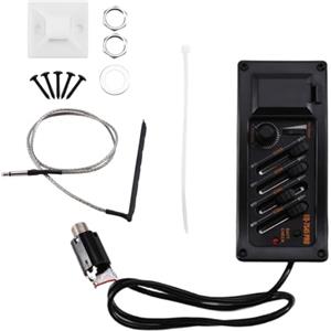 Sefdrert EQ-7545Pro Guita Acoustic Eq Pickup Pickup Preamp 4 Band Pickup per Chitarra Acustica