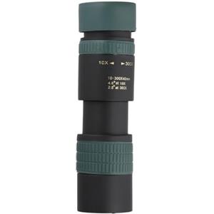 Bebykilemi Cannocchiale monoculare ad alta potenza con zoom 10-300X con luce bassa, telescopio da viaggio leggero portatile per campeggio, escursionismo, concerti, lungo raggio (tuta)