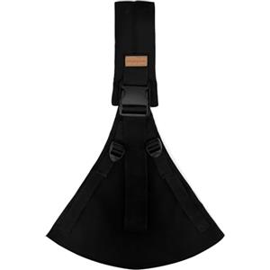 KLVGTIFS Fascia Porta Bebe, Multiuso Traspirante Marsupio Neonato, Regolabile Fascia Elastica Porta Bebè Cotone, Portabimbo Facile da Indossare, 3-36 Mesi, Fino a 15kg, Nero