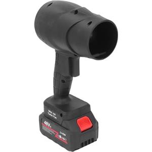 SQUADO Soffiatore Elettrico a Batteria, 48V Lithium-Ion, 130000 RPM, Mini Jet Turbo Fan, 1050W Motore Senza Spazzole, Nero