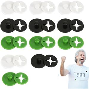 Zestivra Runner Bib Boards, Bib Boards per corridori 12 pezzi/24 pezzi Racing Bib Holder Running Bib Clips, Bib Clips, Running Bib Holder, per Corsa per Sci, Pattinaggio, Ciclismo, 12 pezzi,