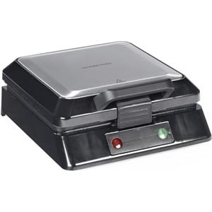 GOURMETmaxx Piastra per waffle per 4 waffle belghe | Macchina per waffle con rivestimento antiaderente, grado di doratura regolabile e spia luminosa | Fragranti cialde belghe preparate in modo