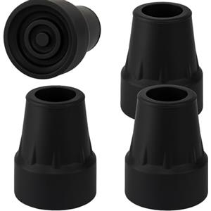 App Life 4 pz. Tappi Puntali Stampella 19mm, 18mm, 17mm, Puntale Stampelle Antiscivolo, Gommini Stampelle, Puntale per Stampelle Ortopediche
