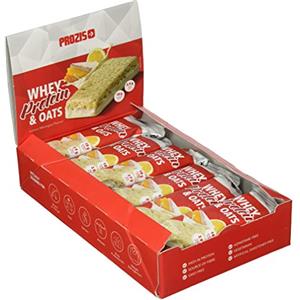 Prozis Whey Protein & Oats 80 g Meringa al Limone, Fonte di Proteine e Fibre, Amplifica la Forza e la Crescita Muscolare, Confezione da 12 Pezzi