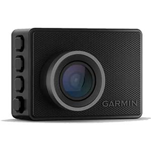 Garmin Dash Cam 47, 1080p e 140 gradi FOV, monitora il tuo veicolo mentre sei lontano con nuove funzionalità collegate, controllo vocale, compatto e discreto, include scheda di memoria