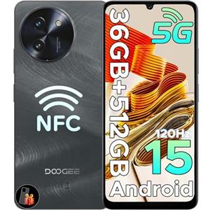 DOOGEE Note 59 Pro+ Smartphone 5G Android 15, 512GB ROM+36(12+24) GB RAM Telefono Cellulare, 6250mAh 6.75" HD+ 120Hz Schermo Telefoni 50MP+8MP, Cellulari Face Unlock/Fingerprint/NFC