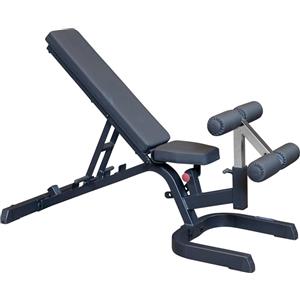 Body-Solid GFID71 Panca orizzontale Declinata/Inclinata con seduta e schienale regolabili, capacità di carico 450 Kg