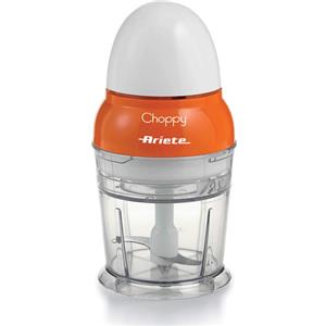 Ariete 1836 Choppy Tritatutto con lame in Acciaio Inox si avvia premendo il coperchio 250 ml 160 Watt Arancione