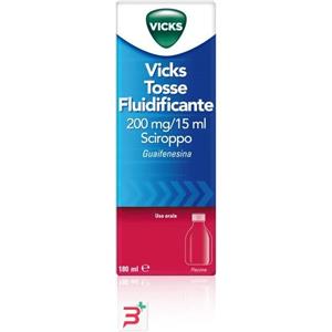 Procter Vicks Tosse Fluidificante Sciroppo 180 ml - Guaifenesina 200 mg/15 ml