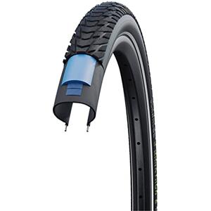 Schwalbe Marathon E-Plus, Copertone Unisex Adulto, Nero/Riflettente, 27.5x2.00