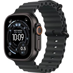 Apple Watch Ultra 3 - Smartwatch 49mm in Titanio Nero con Ocean Band Nera e Funzionalità GPS Cellular