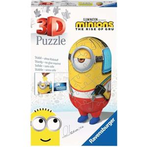 Ravensburger Minions 2 The Rise of Gru-Minion Roller Skater-Puzzle 3D a forma di 54 pezzi per bambini dai 6 anni in su, Colore giallo, 5 x 5 x 12,6 cm, 11228