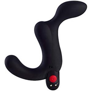 Fun Factory DUKE - Stimolatore della prostata, vibratore da uomo, silicone nero