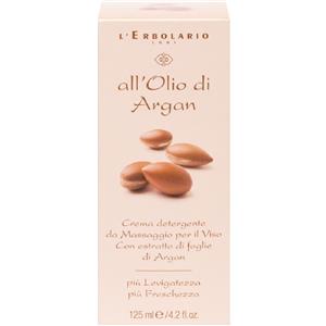 L'Erbolario Crema Detergente da Massaggio per il Viso all'Olio di Argan - 125 ml
