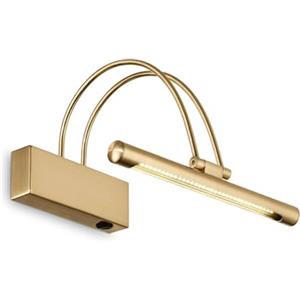 Ideal Lux Lampada da Parete BOW AP D26 in Ottone con Diffusore LED Inclinabile