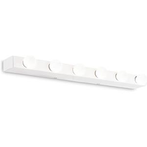 Ideal Lux Lampada da Parete Prive' AP6 Bianco - Applique in Metallo con 6 Luci e Attacco E14
