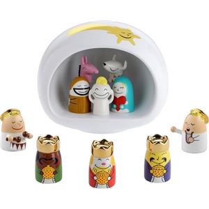 A di Alessi Presepe Presepe in porcellana con statuette 11 el.