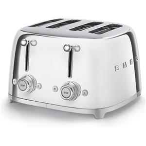 Smeg Tostapane a quattro scomparti 50's Style cromato per 4 fette