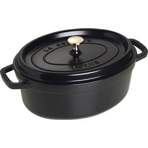 Staub Pentola La Cocotte ovale 4,2 l nera in ghisa