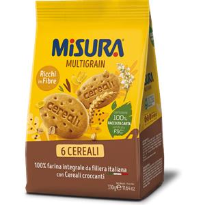 COLUSSI SpA Multigrain Biscotti Ai 6 Cereali Misura 330g