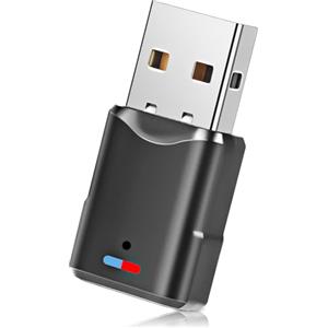 Dictien Bluetooth 5.3 Adattatore per PC, Dongle USB per Windows 11/10/8/7, Trasmettitore Nano Plug & Play Ricevitore Bluetooth, Compatibile con PS5/PS4/Switch, Adattatore Audio USB a Bassa Latenza con aptX