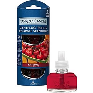 Yankee Candle ricariche fragranza ScentPlug | Olio per profumatore d'ambiente elettrico Black Cherry | Durata della fragranza: fino a 60 giorni | 2 pezzi