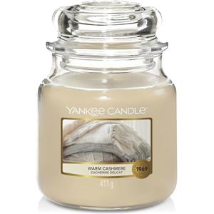 Yankee Candle Candela profumata in giara media | Caldo cashmere | Durata Fino a 75 Ore