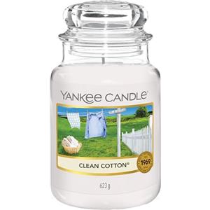 Yankee Candle Candela profumata in giara grande | Clean Cotton | Durata Fino a 150 Ore | Regali per donne