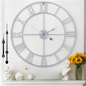 Mee 2ou Orologio Da Parete Moderno E Vintage, Orologio Da Parete Grande Silenzioso Senza Ticchettio, Disponibile In 40 cm, 47 cm, 60 cm, 80 cm, 100 cm, Ideale Per Soggiorno, Cucina, Ufficio