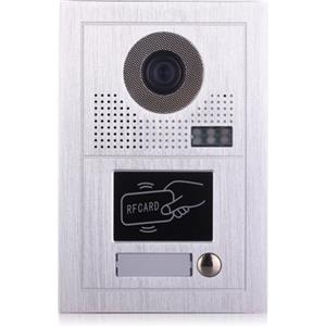 FP-TECH VIDEOCITOFONO 2 FILI 1 2 3 4 MONITOR LCD TOUCH FAMILIARE BIFAMILIARE CONDOMINIALE TELECAMERA (1 Unità Esterna Monofamiliare)