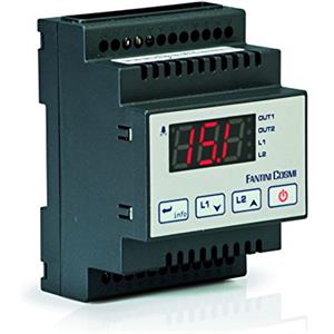 Fantini Cosmi L03BI1A Termostato On/Off, P.I.D. a 1 Uscita, 12 V, Nero