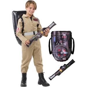 Funidelia Costume da Ghostbusters per bambina e bambino, Licenza Ufficiale, Taglia 5-6 anni Film e Cinema, Fantasmi - Vestito per bambini per feste, Carnevale e Halloween