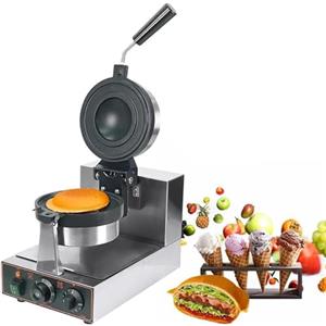 LSHFYV UFO Hamburger Machine, Pressa per Hamburger Commerciale, Macchina per Waffle per Gelato, Pressa per panini elettrica Antiaderente, Temperatura Regolabile 50-300 ℃ Padella Antiaderente,A