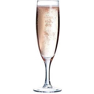 Arcoroc Arc 56416 - 12 Calici in Vetro Elegance Flute Cl13 Arredo Tavola, Trasparente