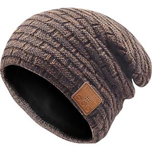 COTOP Regalo Uomo Donna Cappello Bluetooth Berretto Sci Regalo Natale Cappello Sportivi Uomo Musicale Bluetooth Lavorato a Maglia Berretto Cappello Invernali con Cuffie Stereo e Microfono Vivavoce