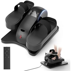 HOFTME Mini Ellittica,Pedaliera da Ufficio,Pedaliera d'Appartamento,Esercitatore per Gambe,Portatile Ultra Silenziosa Elettrica con Velocità Regolabile,Ellittica Fitness Casa (E2)